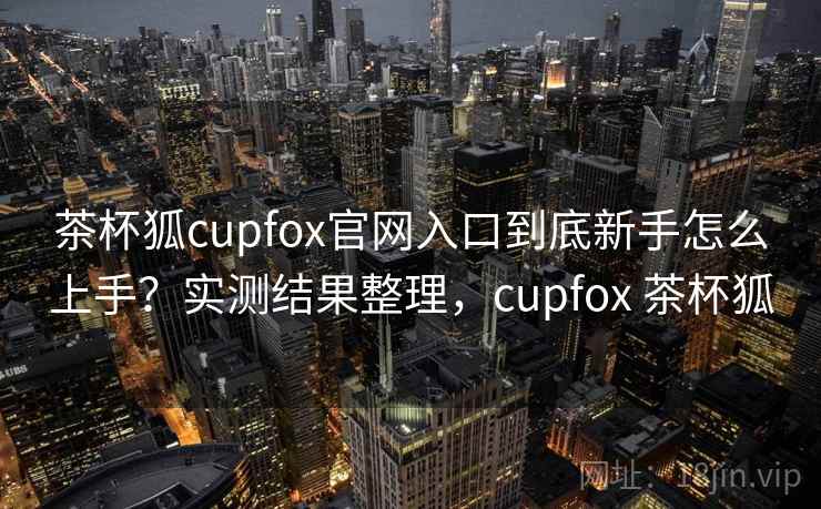 茶杯狐cupfox官网入口到底新手怎么上手？实测结果整理，cupfox 茶杯狐