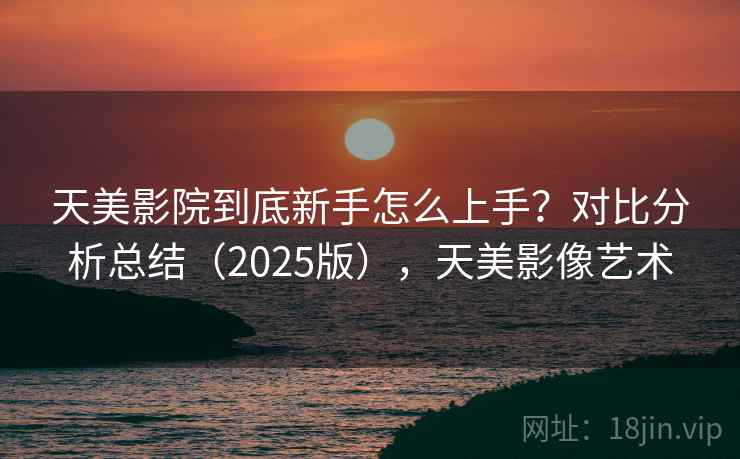 天美影院到底新手怎么上手？对比分析总结（2025版），天美影像艺术