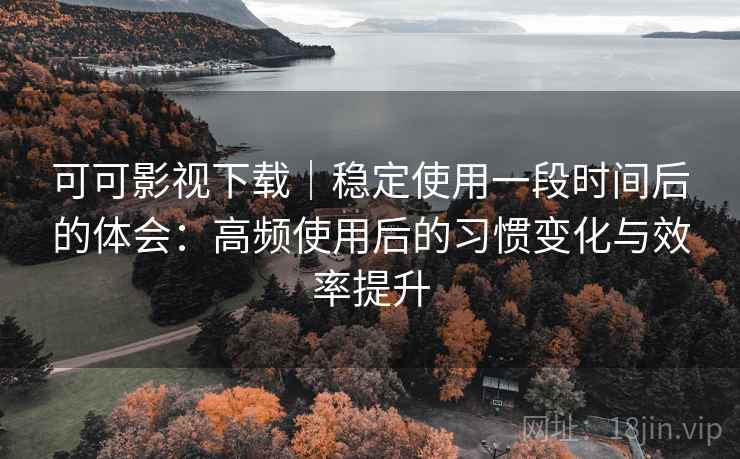 可可影视下载｜稳定使用一段时间后的体会：高频使用后的习惯变化与效率提升