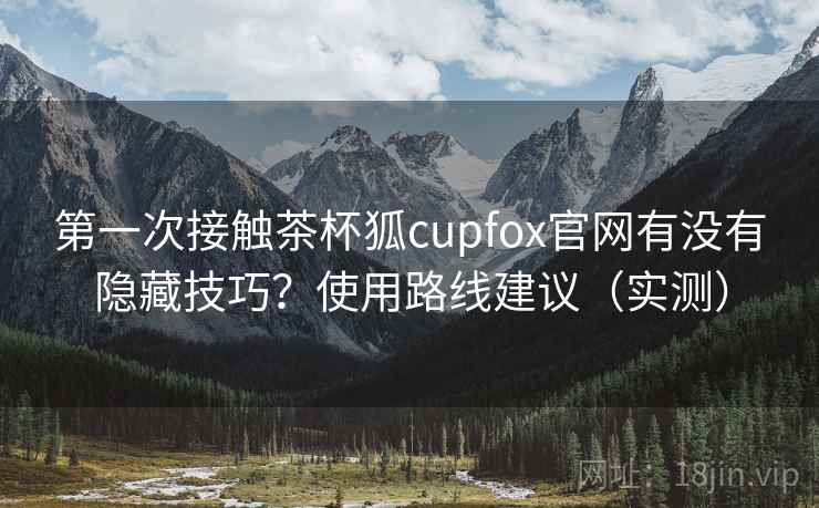第一次接触茶杯狐cupfox官网有没有隐藏技巧?使用路线建议(实测) 第一次接触茶杯狐cupfox官网有没有隐藏技巧?使用路线建议(实测)