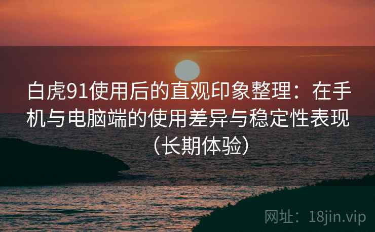 白虎91使用后的直观印象整理:在手机与电脑端的使用差异与稳定性表现(长期体验) 白虎91使用后的直观印象整理:在手机与电脑端的使用差异与稳定性表现(长期体验)
